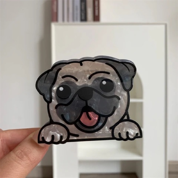 BUY NOW - Acrylic Dog Shaped Hair Clip - Picture 5 of 9